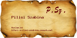 Pilisi Szabina névjegykártya